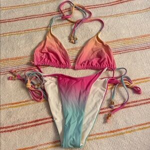 XS & Medium - NWOT - L*Space - Pink and Purple Ombre Bikini Set